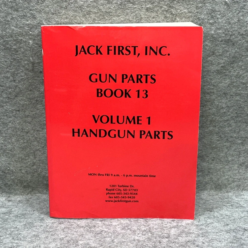 Jack First Gun Parts Book 13 volume 1 Handgun Parts